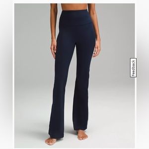 Lululemon navy flares high rise NULU